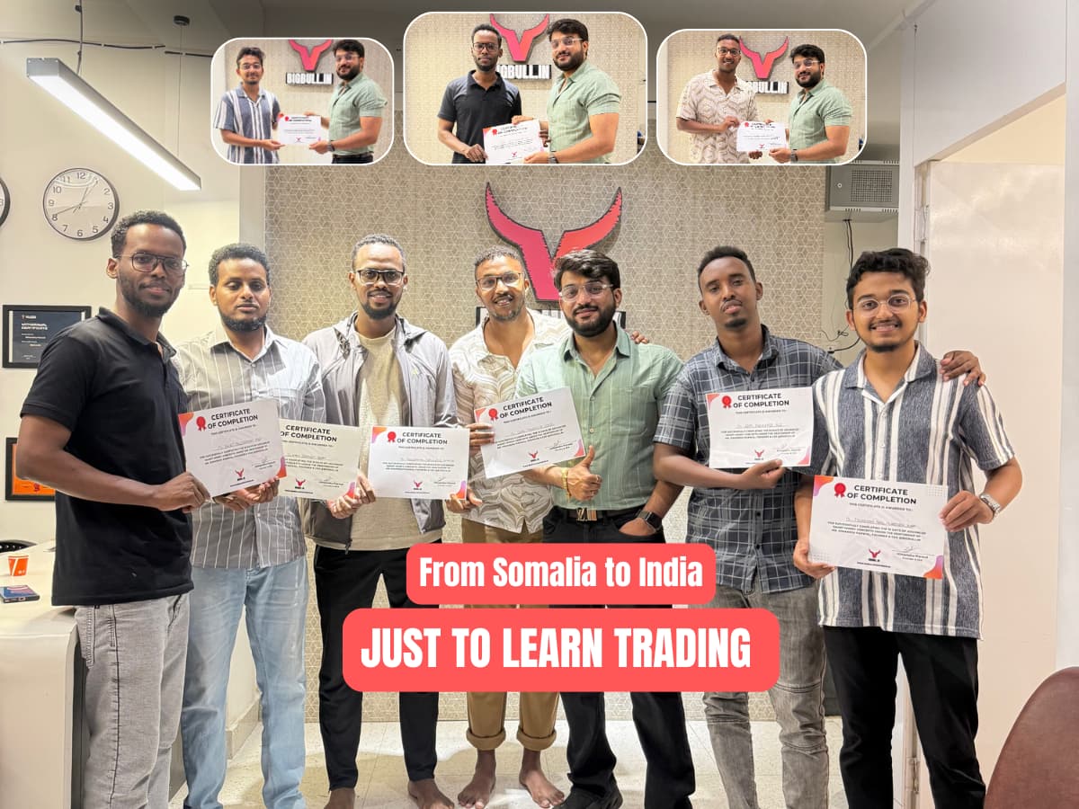 International students from Somalia with certificates of completion